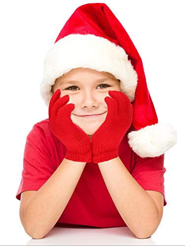 Image of EBOOT 3 Pairs Winter Kids Gloves Warm | Toddler Gloves for Boys Girls Outdoor, Full Finger Fluffy Soft Mittens for 1-11 Years Children, Multiple Colors