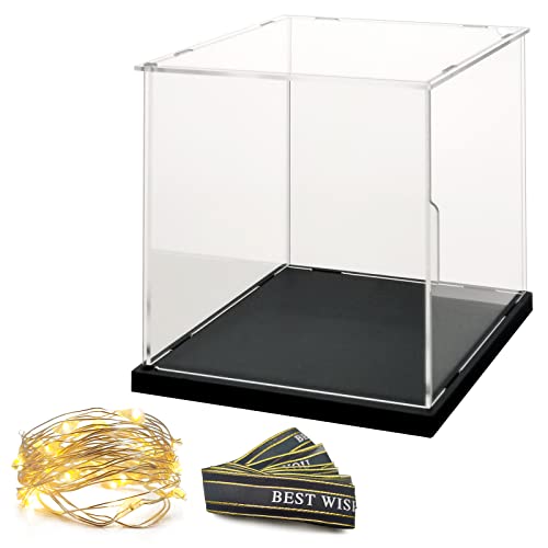 Acryl Vitrine/Schaukasten/Display Case/Display Box für Modellautos, Figuren, Sammlerstücke mit Seidenband (30x30x30 cm) Cover