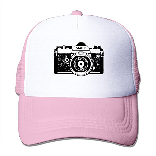Byron J Camera Photographer Photography Trucker Hat Snapback Cap Pink