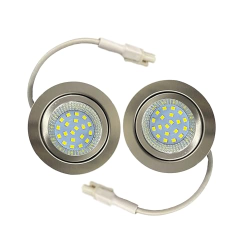 ruehalf Ampoule LED for Hotte Aspirante, 2.5W, 220-240V, for Trou De 60mm, Éclairage sous-Meuble De Cuisine Et Placard, Équivalent À Une Ampoule Halogène...