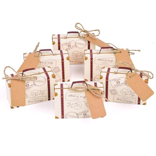 VGOODALL 30PCS Mini Suitcase Favor Boxes, Party...