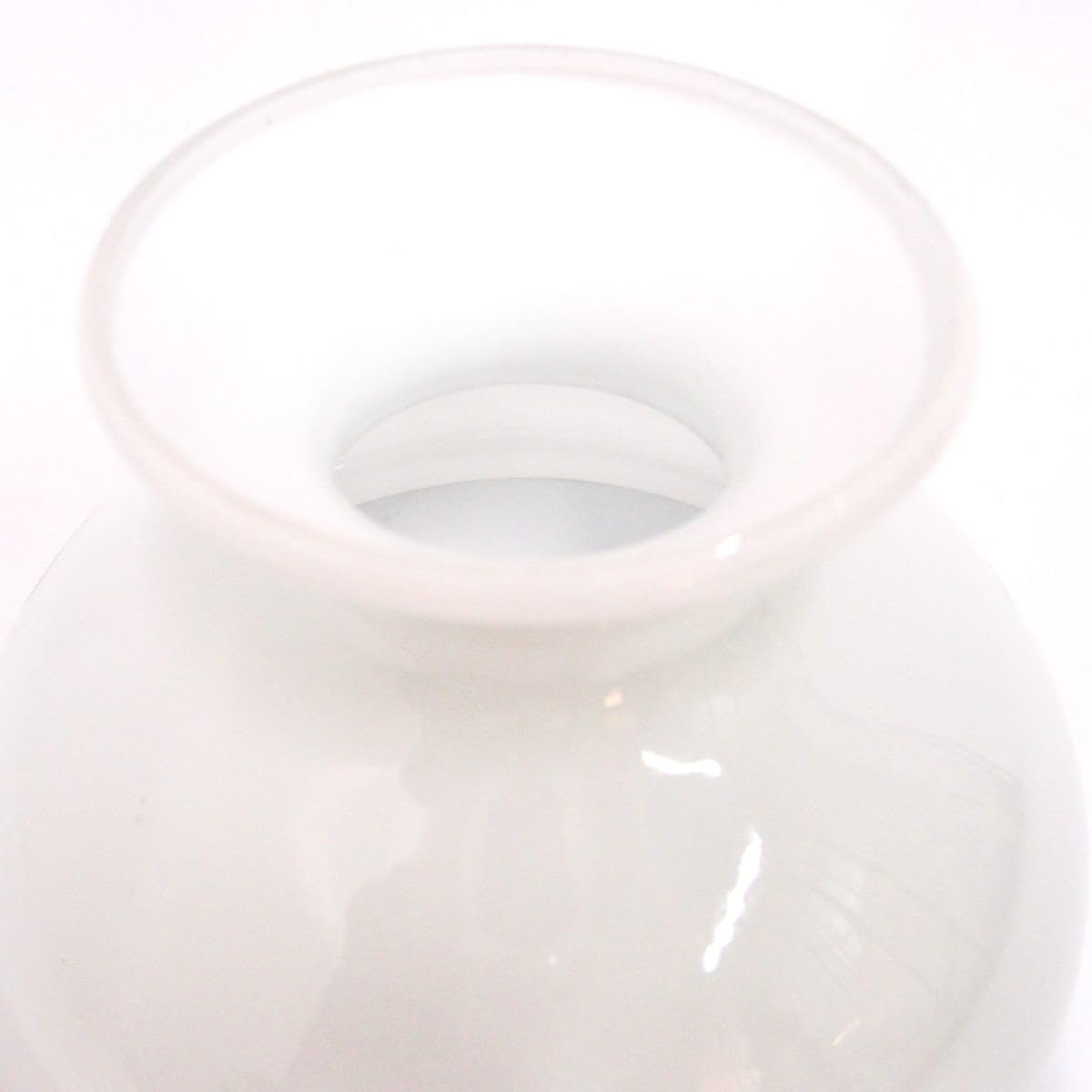 Petroleumlampenschirm 130 198 186 mm 1x Glas weiß Vestaschirm Ersatzglas Öllampe