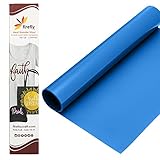 Firefly Craft Flourescent Heat Transfer Vinyl For Silhouette And Cricut, 12 Inch by 20 Inch, Bright Blue