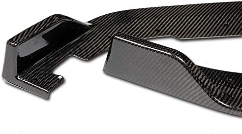 Front Bumper Lip fit for compatible with 2018-2021 Honda Accord 4DRSedan, Front Bumper Lip Spoiler Air Chin Body Kit Splitter Real Carbon Fiber, 2019 2020