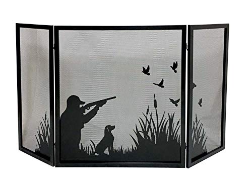 Dagan S164 3 Fold Black Screen with Duck Hunting Design