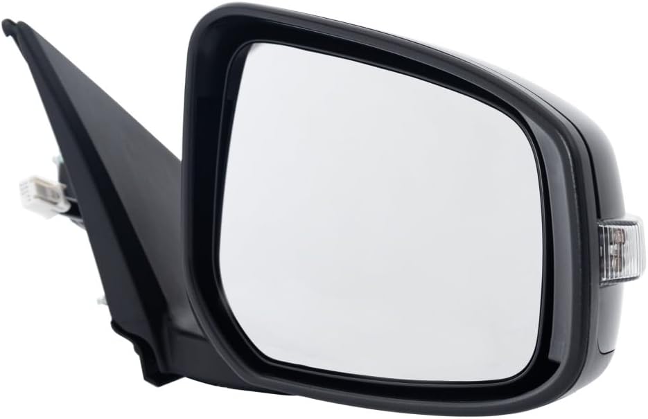 KarParts360 For Mitsubishi Lancer 2015 2016 2017 Door Mirror Passenger Side Power | Paintable | Manual Folding | Heated | With Signal Light | Excluded Memory | Replacement For MI1321144 | 7632C368-PFM