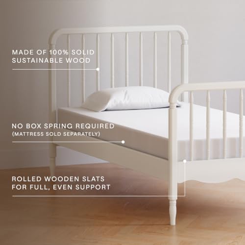 Image of NAMESAKE Liberty Spindle Twin Bed in Warm White