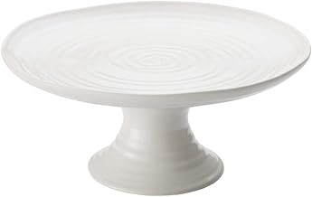 Portmeirion Sophie Conran White Mini Cake Stand | 6.5 Inch Cupcake Stand for Dessert Display at Weddings and Birthday Parties | Made from Fine Porcelain