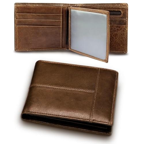 El Mejor Listado de Cartera de Curpiel que puedes comprar esta semana. 42 Cartera Para Hombre,Billetera Hombre De Piel,Tarjeteros Monedero Con Rfid Bloquea,16 Ranuras Para Tarjetas,Mens Wallet Minimalista Plegable Con Ventana De Identificación Y...