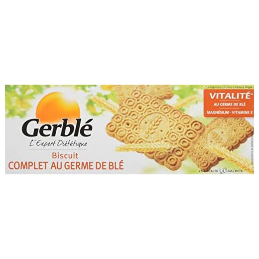 Gerblé Biscuit complet au germe de blé 210 g - Lot de 6