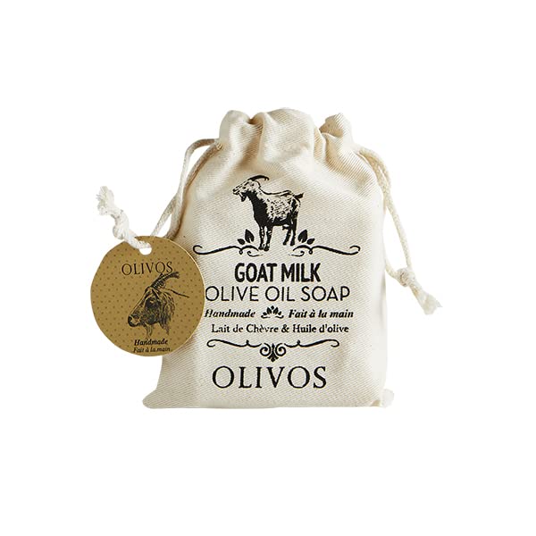 Olivos Goat Milk Olive Oil Soap with Bath Puff 150 G 5.3 Oz