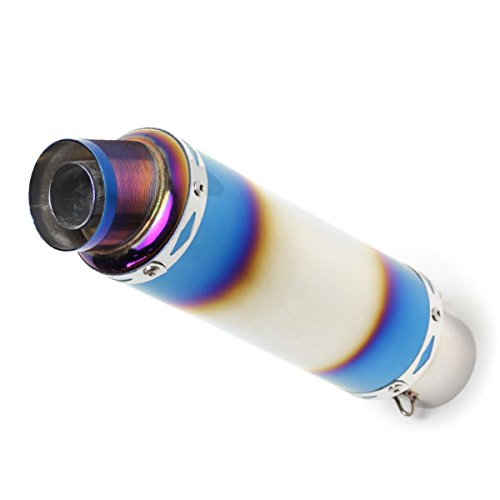 汎用 60.5mm スリップオンマフラー GPサイレンサー ステンレス製 チタン焼き色カラー イナズマ400 GSX400 インパルス CBR250RR 対応