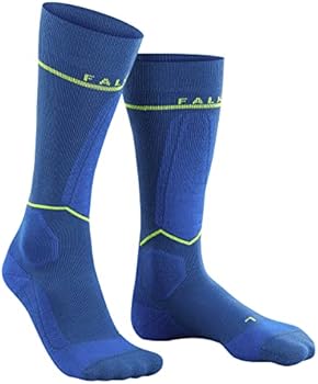 FALKE Heren Skisokken SK Energizing Wool M Kh wol functioneel materiaal met compressie 1 paar, Orange Flash 8036, 43-46