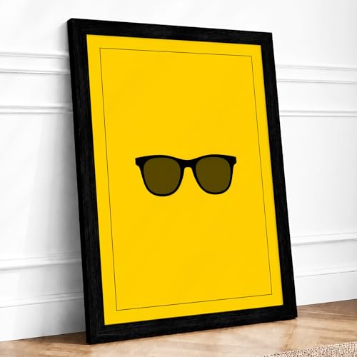 Image of Classic Shades Modern Framed Wall Art Print A3 Black Frame