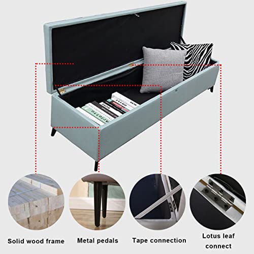 Banc ottoman de rangement pour optimiser les petits espaces encombrés