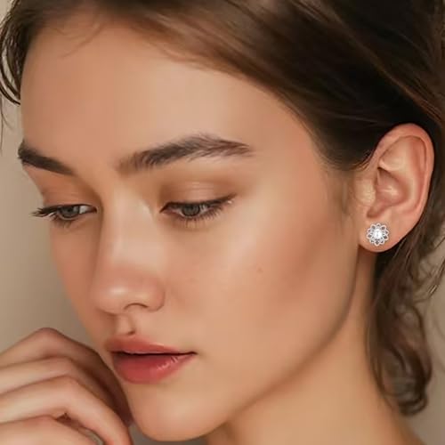 Pearl Stud Earrings Handpicked Freshwater Cultured Pearl Earrings for Women Hypoallergenic 925 Sterling Silver Cubic Zirconia Studs for Mother Her - image 7