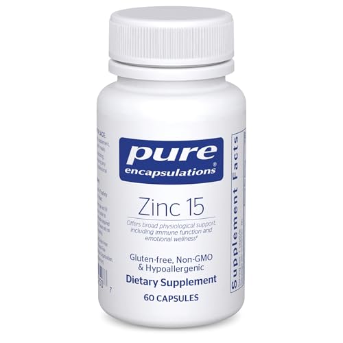 Pure Encapsulations Zinc 15 mg, 60 Capsules