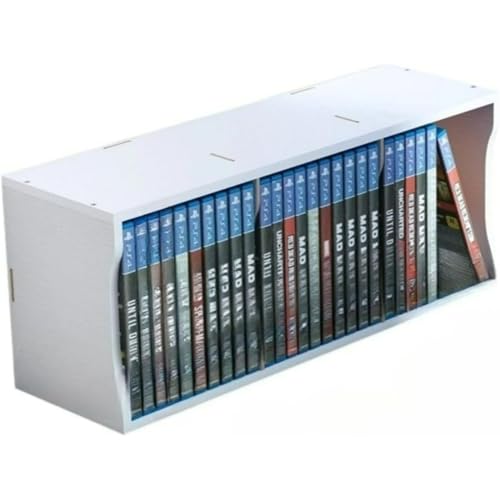 OARGIFT �ؐ����[���b�N CD���[�{�b�N�X PS4 �Q�[���f�B�X�N �Q�[���f�B�X�N �X�^���h ���[�{�b�N�X ���C�ރ��f�B�A�g���C�{�b�N�X �ƒ�p���[�E������ (�z���C�g,PS���b�N) [���s�A���i]