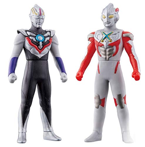 Amazon.co.jp: ソフビヒーロー ウルトラマン対決セット 熱血戦士 