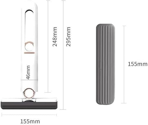 Miniatura 7 de Mini fregona multifuncional manos libres, mini fregona de limpieza para el hogar con esponja de secado rápido para ventanas de escritorio de coche