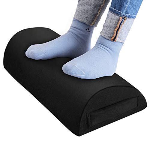 Foot Rest for Under Desk at Work-Foot Rest Pillow for Back Hip Legs&Feet Pain Relief-Soft Yet Firm Ergonomic Footrest for Under Desk for Home Office&Trip-Foot Stool Rocker Pillow with Non-Slip Bottom