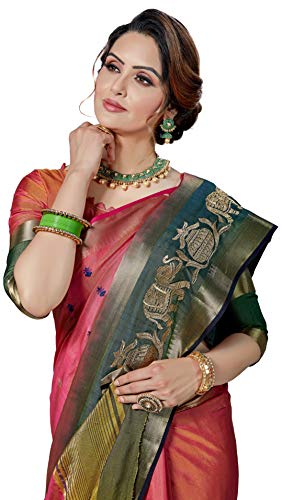 Image of MSRETAIL Silk Saree with Blouse Piece