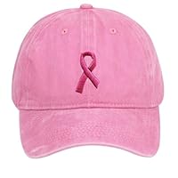Octobre Rose Casquette De Baseball Sensibilisation Cancer du Sein Unisexe, Octobre Rose 2025 Accessoires Chapeau De Sport Casquette Visière Ruban Femme Casquette De Baseball