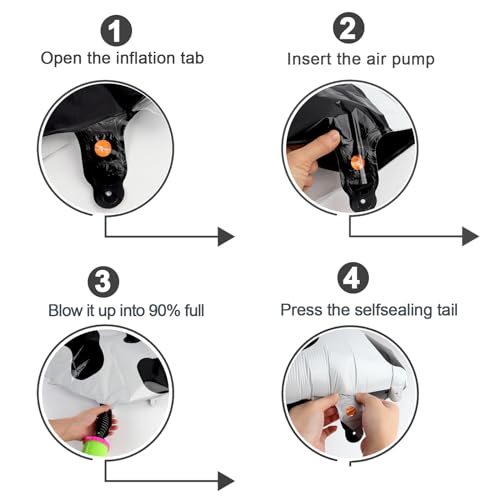 Cow Print Number 16 Balloon 40 inch, 16 Number Balloons, 16th Cow Farm Barnyard theme Birthday Decorations for Girls Boys Kids, 16 Year Old Party Supplies - 3