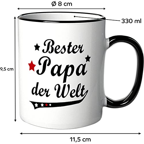 Tasse Bester Papa der Welt Vintage Style – Geschenk – Vater – Vatertag - 6