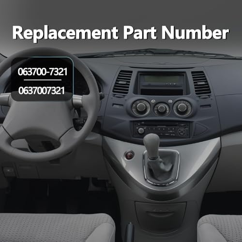 AC Heater Blend Door Flap Actuator 7 Pin Compatible with Mitsubishi Grandis 2004-2012 Replaces 063700-7321 0637007321, Auto Climate Control Flap Actuator Motor