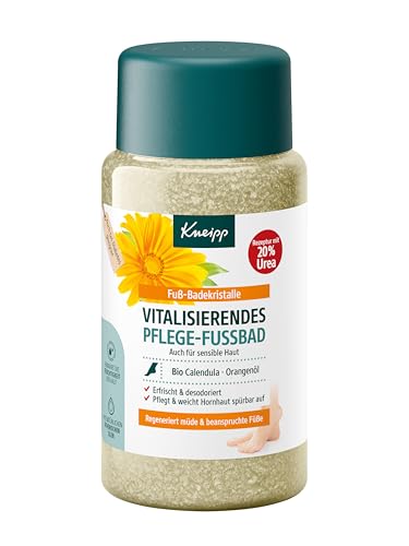 Kneipp Vitalisierendes Pflege-Fußbad - Fußbadekristalle - Auch für sensible Haut - Rezeptur mit 20% Urea - 600 g