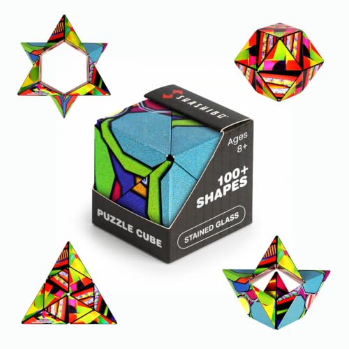 Image of Shashibo DODECA Magnetic Puzzle Cube, Sensory Fidget Toy for Adults & Kids, Stress Relief Fidget Toy for All Ages, Cool Fidget Toys for Desk, Shape Shifting Box, 100+ Possible Shapes