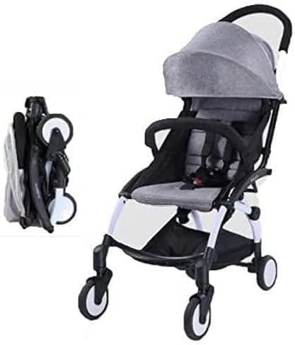 stroller Mini portable pram, traveling fordable stroller Grey