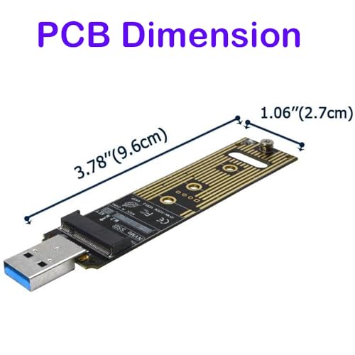 Image of Sintech USB 3.0 M-Key nVME M.2(NGFF) SSD External Card Enclusure with USB 3.1 Type C Connector