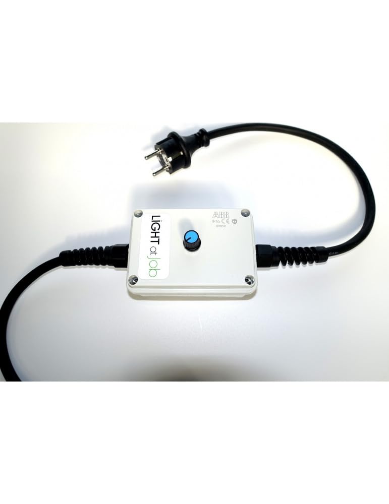 Carré Rouge Light at Job - Variateur pour ruban LED 230 Volts Pour Ruban LED Connectable de Chantier, 10 Mètres - Prêt à Brancher.