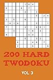 200 Hard Twodoku Vol 3: Two overlapping Sudoku, puzzle booklet, 2 puzzles per page