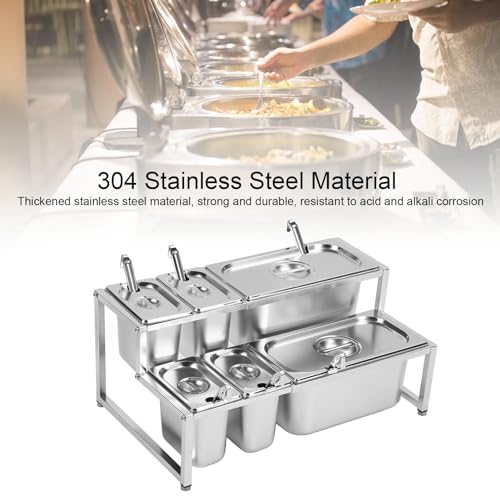 Ensemble de Boîtes à Condiments en Acier Inoxydable au Design Épuré - 4