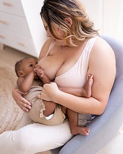 Image of Kindred Bravely French Terry Racerback Nursing & Sleep Bra, Maternity Bra | Breastfeeding bra, wire free, crossover pull aside access, super soft and stretchy, Supportive, for pregnancy & postpartum