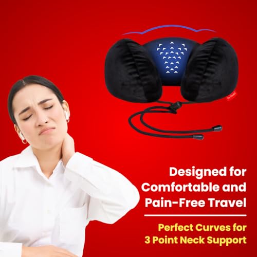 Dr.Ortho Premium Orthopaedic Travel Neck Rest, Neck Pillow for Travel, Travel Pillow for Neck & Head Support, Travel Neck Pillow for Chair, Car, Train & Flight - Image 5