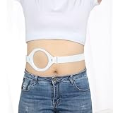 GEDRACKPMYN Stomagürtel für Männer und Frauen, Stützband für abdominale Stoma Hernien, verstellbare, atmungsaktive Stomaöffnung für die Kolostomie-Ileostomiepflege, 1 Stück