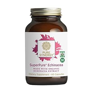 PURE SYNERGY SuperPure Echinacea Extract | 60 Capsules | Made with Organic Ingredients | Non-GMO | Vegan | Triple…