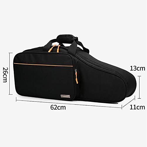 Sassofono Gig Bag Oxford tessuto sax contralto ispessito con doppia spalla e spazio extra per la musica caricata