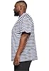 Urban Classics Basic Basic Men's Regular Stripe T-Shirt Black/White, White/Dark Blue, 4XL #1