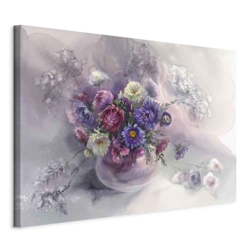 Bouquet fleurs colorées nature en tableau pour un cadeau de maison