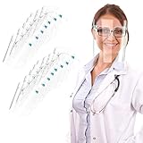 [15 Pack] (Family Set) - Reusable Glasses Style Visor Transparent Anti-Fog Layer, Anti Air Dust...