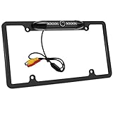 PUMPKIN License Plate Frame Backup Camera, Rear View Reversing Camera Parking Assist Night Vision Waterproof High Sensitive with 170° Viewing Angle and 8 IR LED