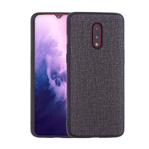 Étui OnePlus 7 gris foncé à texture plastique protectrice et ergonomie maximale
