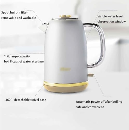Hervidor eléctrico 1.7L con base giratoria 360° miniatura 3