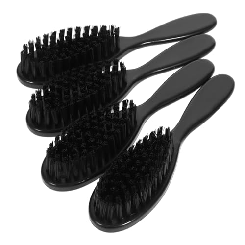Beatifufu Men's Face Shaving Brush 4pcs Beard Brush Set Salon Brush for Beard Shaping