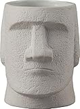 サンアート Sun Art SAN3015 Funny Tableware Moai Statue Mug, 16.9 fl oz (500 ml), Gray
